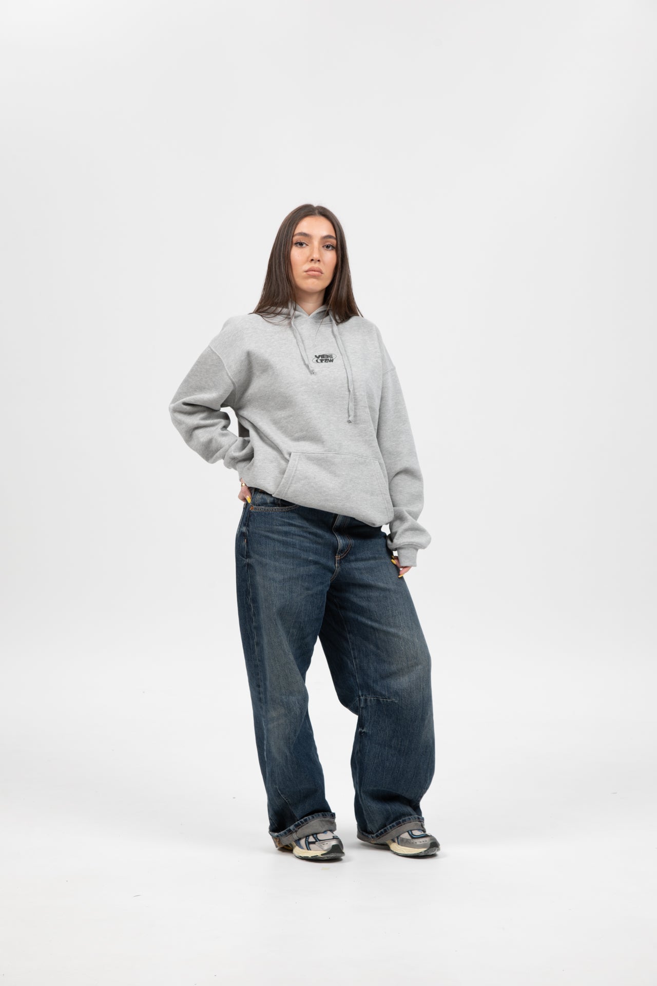 VIBE CREW GREY HOODIE