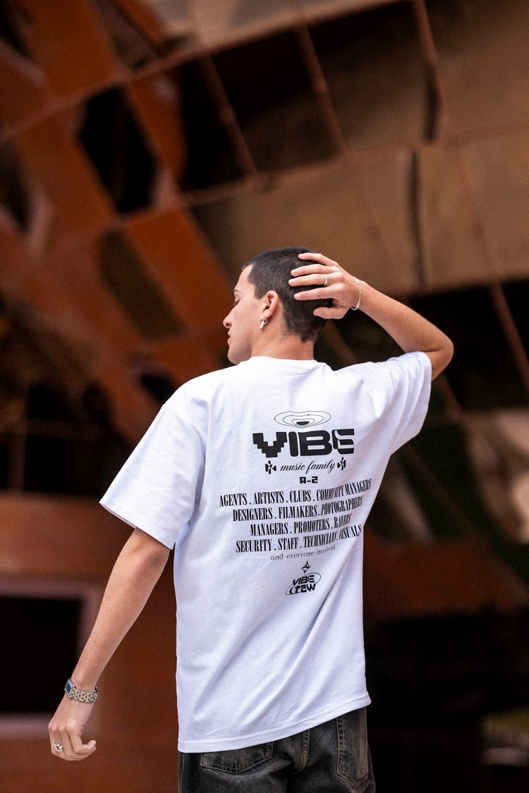 Camiseta Vibe Crew blanca