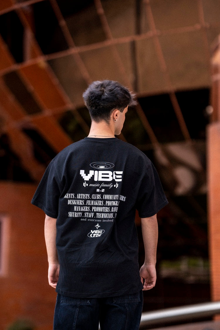 Camiseta Vibe Crew negra