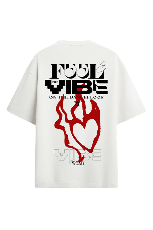 Camiseta Feel The Vibe blanca