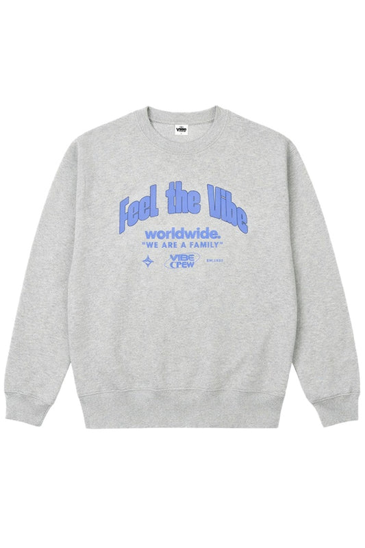 Camiseta Feel The Vibe gris