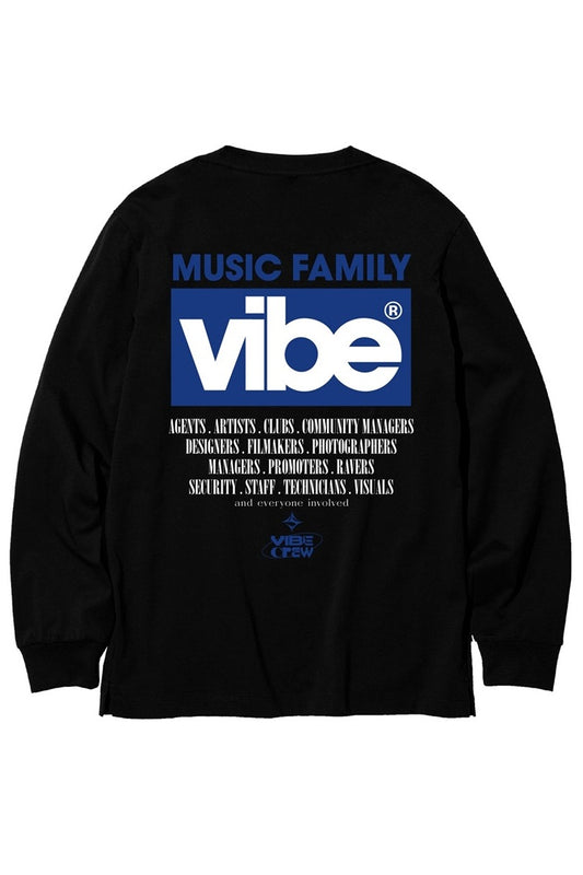 Camiseta Music Family negra