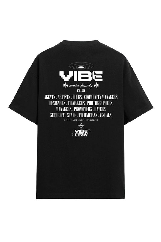 Camiseta Vibe Crew negra