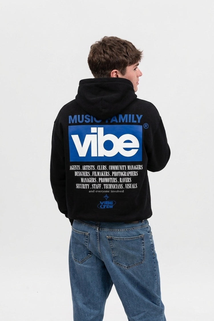 Sudadera Music Family negra