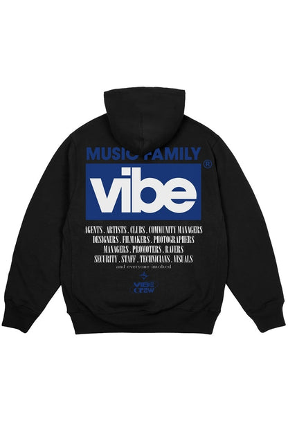 Sudadera Music Family negra