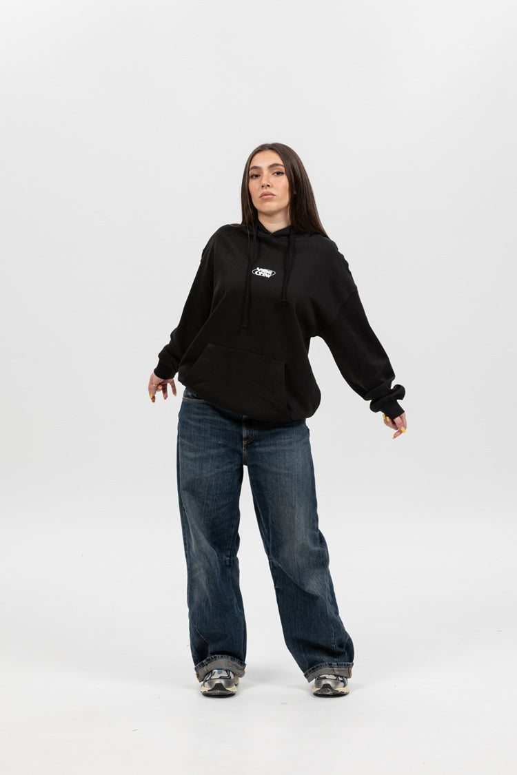Sudadera Vibe Crew negra